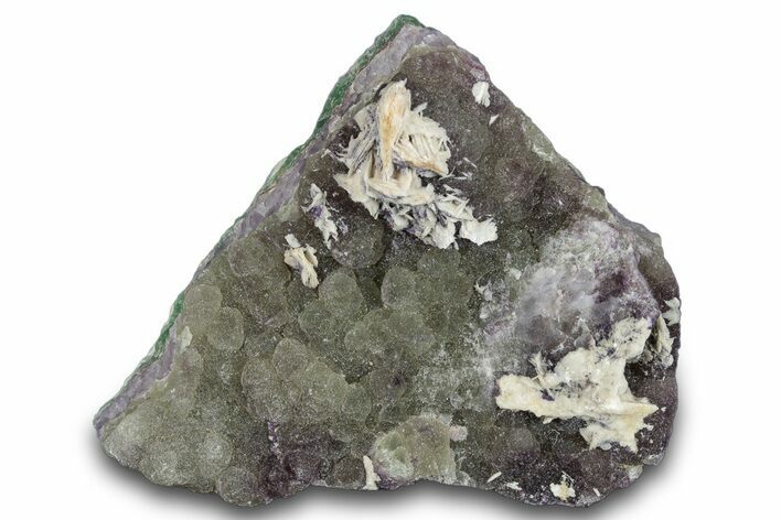 Botryoidal Fluorite on Amethyst - Colorado #285049